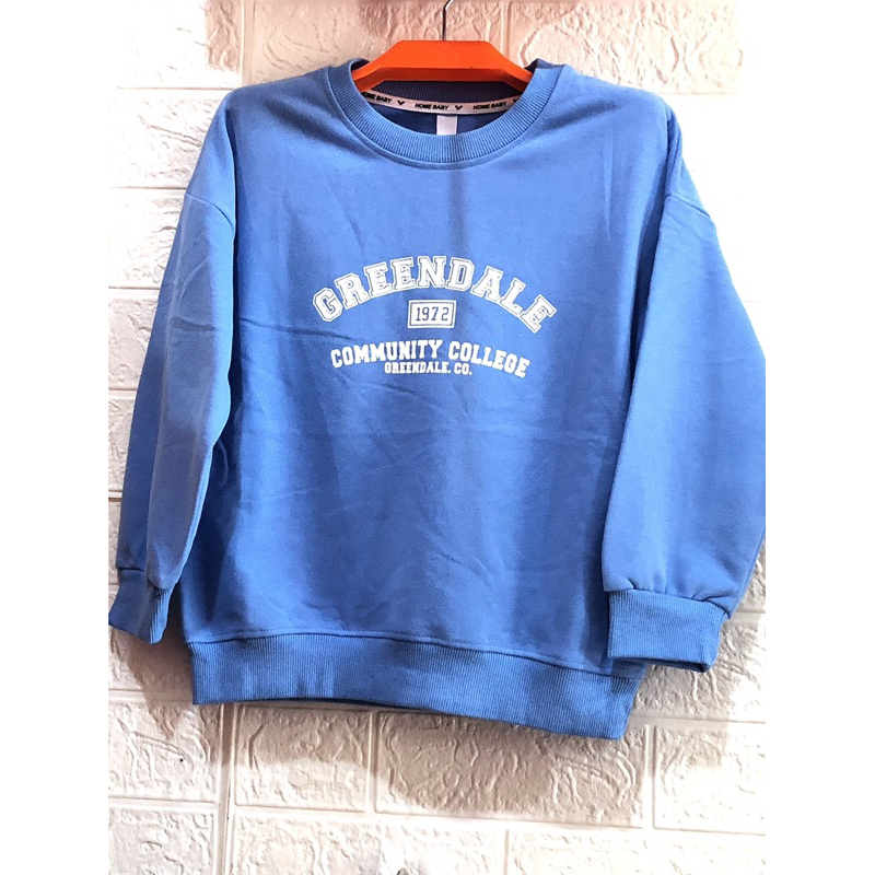 DISNEY Mlb Áo sweater KIDS Dáng Rộng Ấm Áp In Hình Vịt Donald Phong Cách Thu Đông Cho bé trai, bé gái MTD11