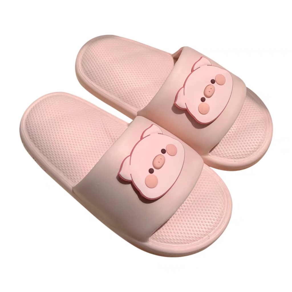 Dép bánh mì hình chú heo ú nu dễ thương, heo hồng