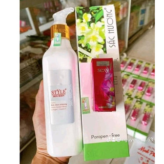 Kem ủ trắng toàn thân Sắc Hương Collagen 250ml