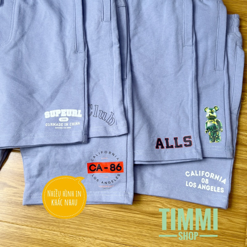 Quần Short Da Cá Cotton Cho Bé Trai Quần Đùi Cho Bé Mặc Thu Đông