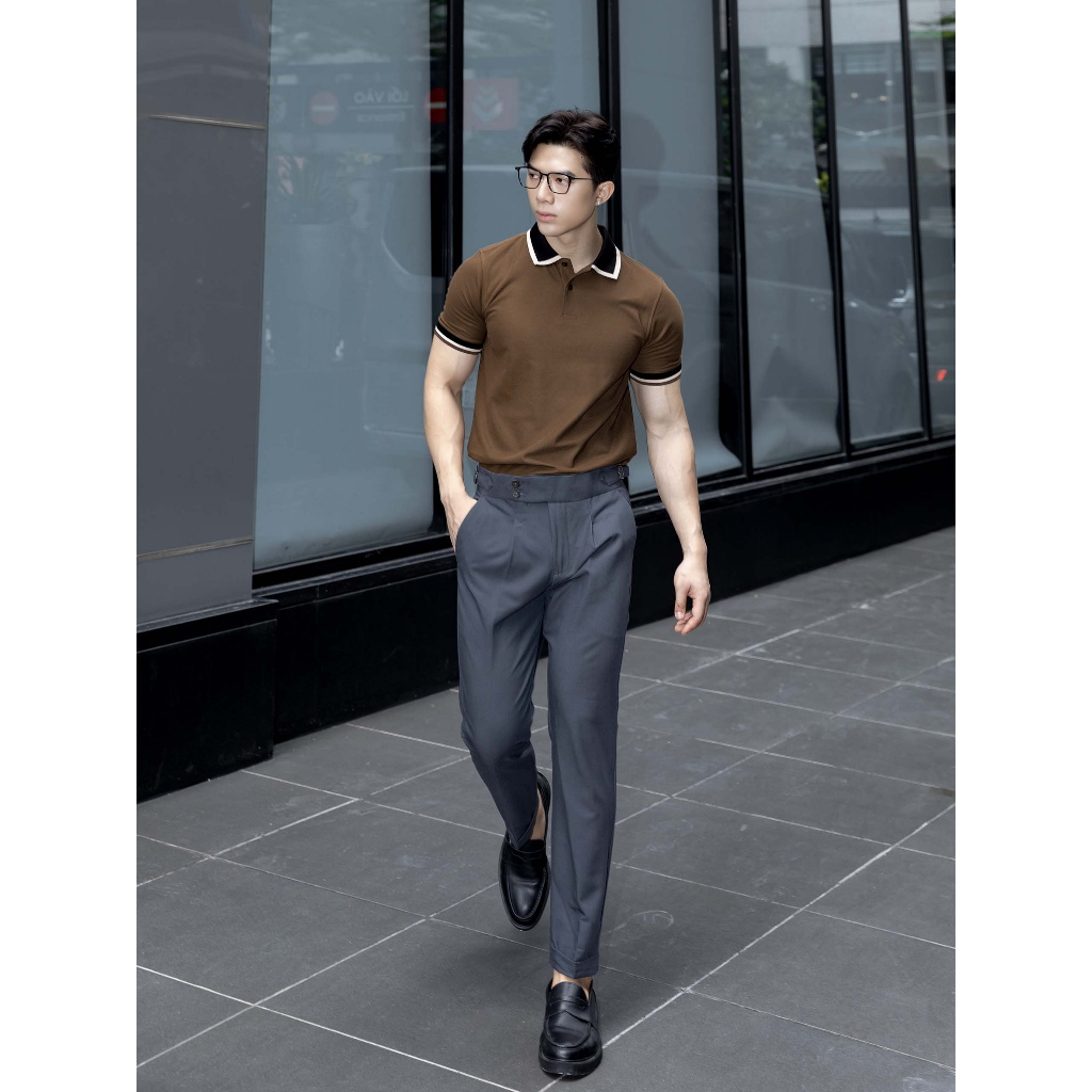 Quần Tây Nam Formal Side Tab 2B, Chất Liệu Vải Cotton Thoải Mái, QT0011, SOMEHOW