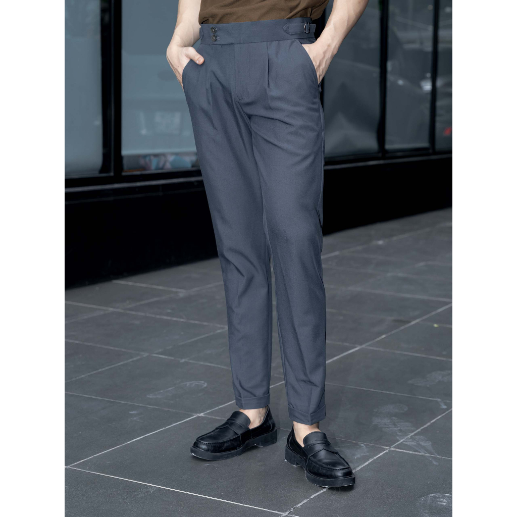 Quần Tây Nam Formal Side Tab 2B, Chất Liệu Vải Cotton Thoải Mái, QT0011, SOMEHOW