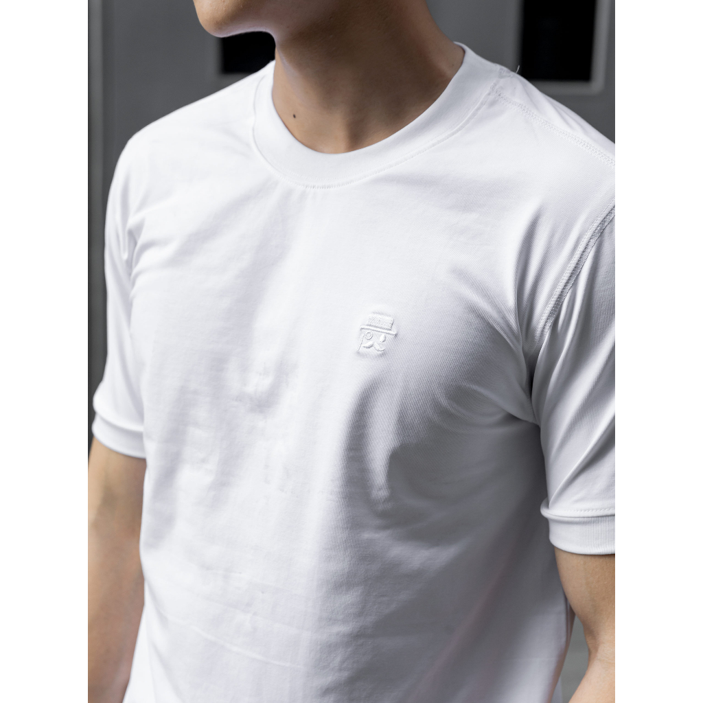 Áo Thun Nam Solid Plain Logo BW, Chất Vải Cotton 4 chiều Thoải Mái, AT0068, SOMEHOW