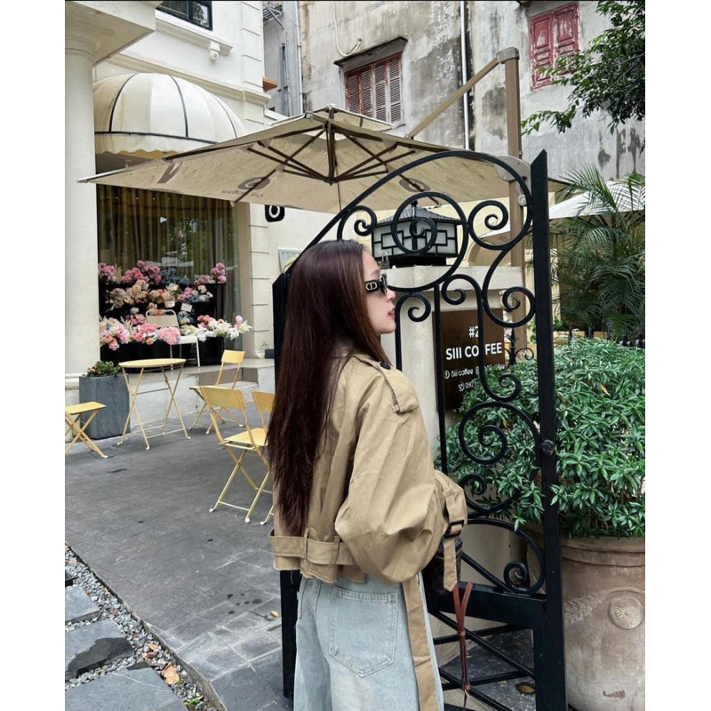 Áo khoác mangto dáng ngắn ZR mẫu mới 2023