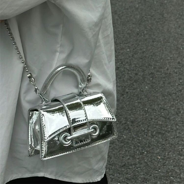 Túi xách nữ mini màu bạc phong cách thời trang mã T01