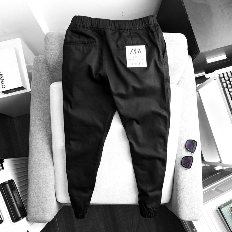 Quần kaki jogger za.ra man basic cao cấp chuẩn vnxk