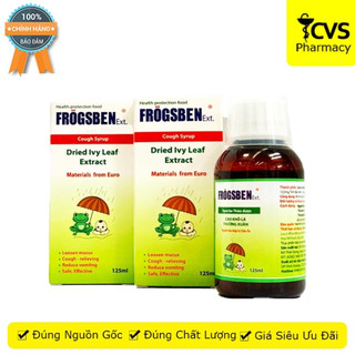 Siro Ho Thảo Dược FROGSBEN (Cao khô lá thường xuân) - Giúp Bổ Phế, Tan Đàm, Làm Ấm Đường Hô Hấp - Lọ 125ml - cvspharmacy