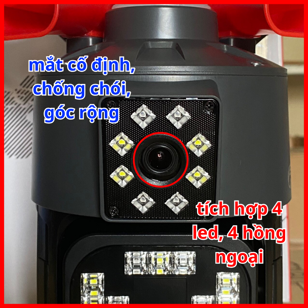 Camera yoosee ngoài trời 2 mắt 2 loa 4k, siêu chống nước, phiên bản loa nâng cấp