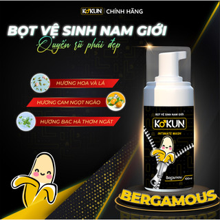 Bọt vệ sinh nam hương nước hoa 2 trong 1 kokun chính hãng thơm mùi hương cổ điển nam tính nước hoa pháp dung dịch vẹ sin