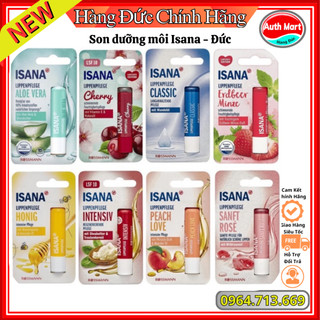 Son dưỡng môi ISANA được chiết xuất hoàn toàn tự nhiên, 4.8g - Đức
