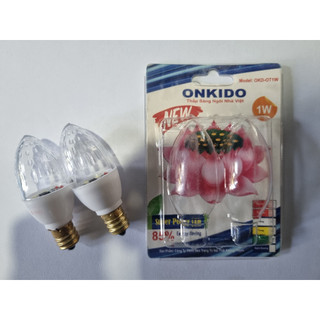 Bóng đèn trái ớt 1w onkido - màu trắng