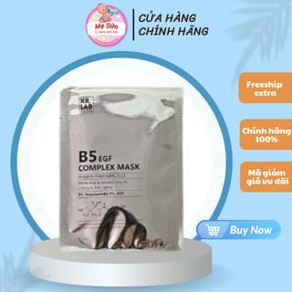 Mặt nạ Kr.Lab B5 EGF Complex Mask giúp cấp ẩm, dưỡng trắng, phục hồi da, hộp 10 miếng