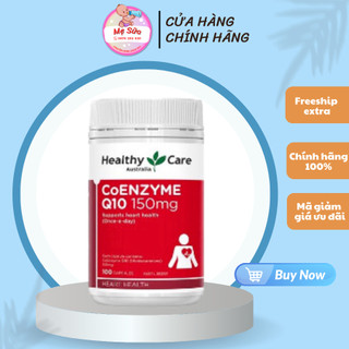 Viên uống bổ tim mạch Healthy Care Coenzyme Q10 hỗ trợ tăng cường sức khỏe của tim, tăng năng lượng, hộp 100 viên