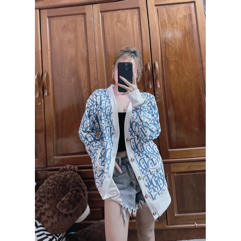 Áo Khoác Cardigan Di.ro Chất Vải Nỉ Cotton Form Rộng
