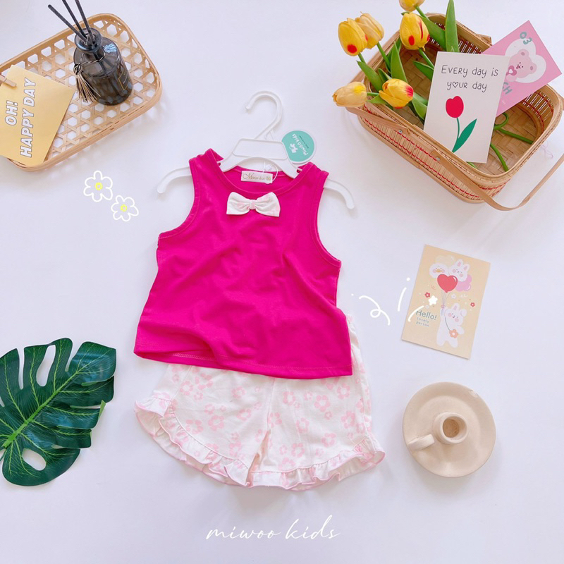 8-17KG - ĐỒ BỘ MẶC NHÀ MÁT MẺ CHO BÉ GÁI
