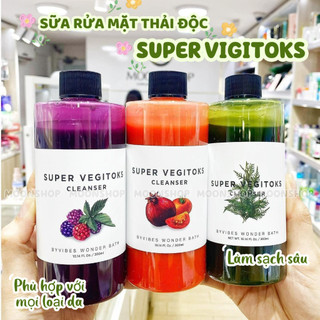 Sữa rửa mặt thải độc super vegitoks cleanser