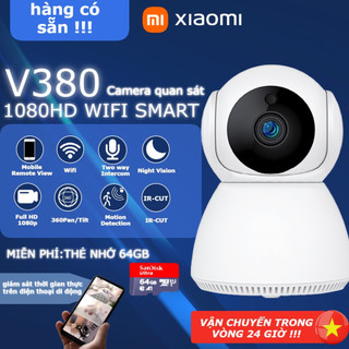 🔥mới🔥xiaomi style camera quan sát mới v380 pro 1080p camera quan sát wifi ip không dây camera an ninh gia đình với tự
