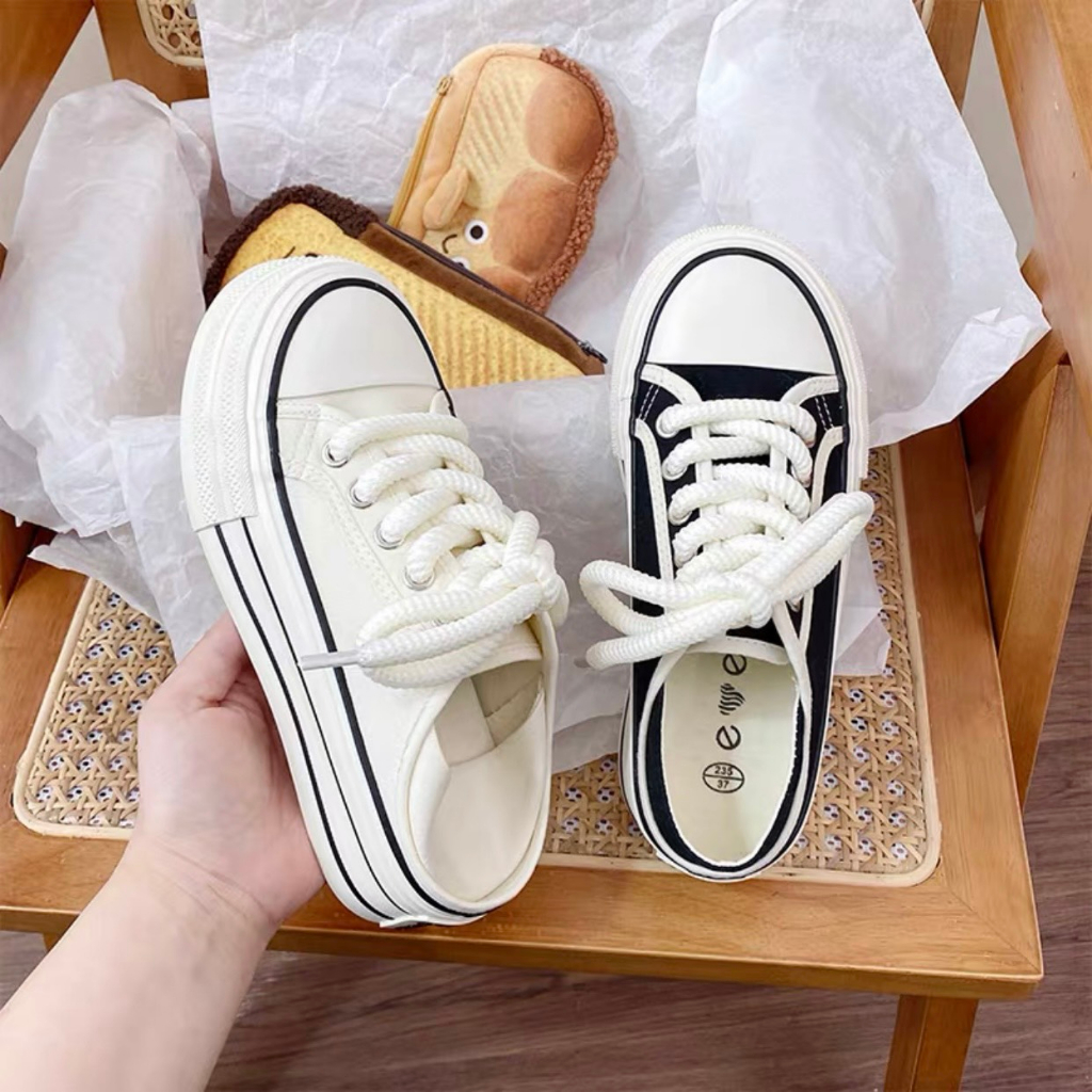 Min's Shoes - Giày Sục Thể Thao Phối Màu Phong Cách TT211 Form To Nên Đi Lùi Size