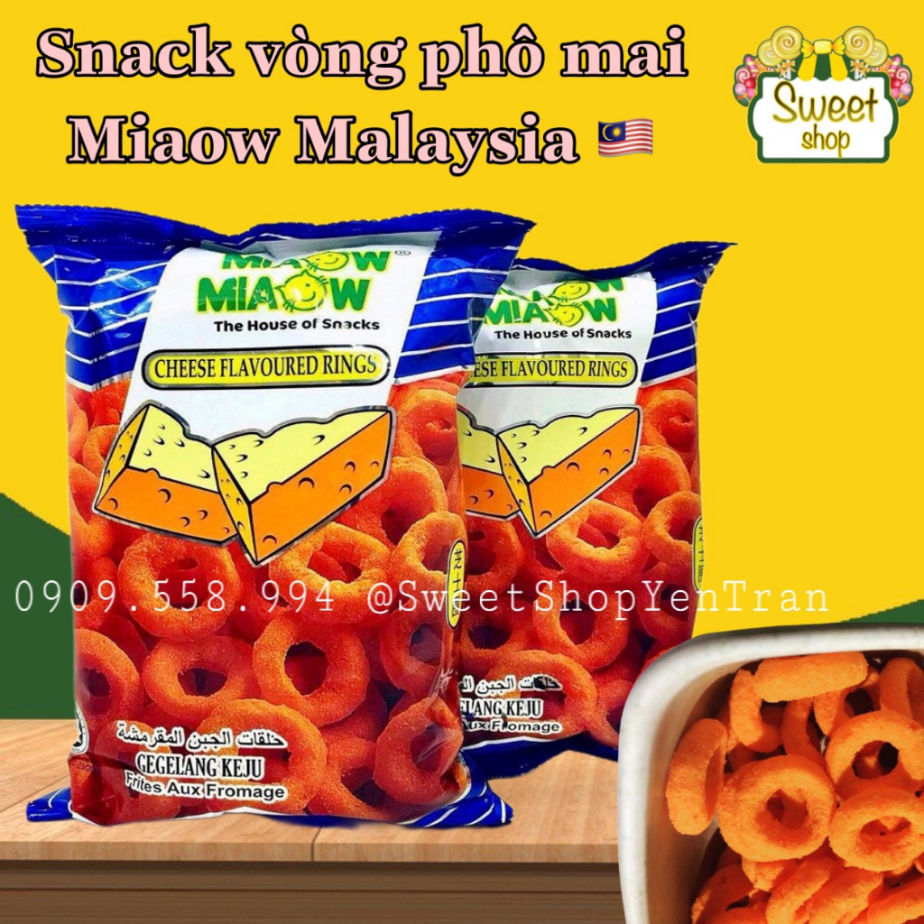 Bánh vòng phô mai Miaow Miaow -Malaysia
