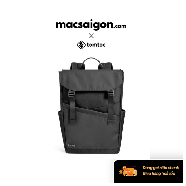 Balo Tomtoc Slash-T64 Flip Laptop Backpack 18L T64M1D1 - Màu đen