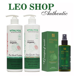 Combo gội xả bưởi và xịt bưởi Biotin giúp mọc tóc Vitalycil 100ML + 470ML