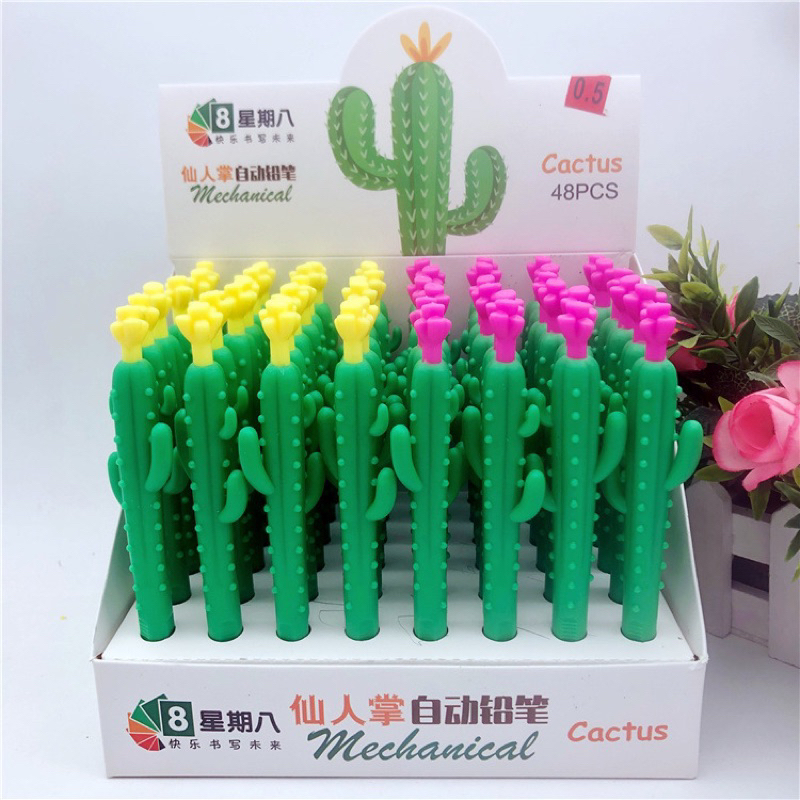 Bút chì kim cà rốt, bắp ngô, xương rồng