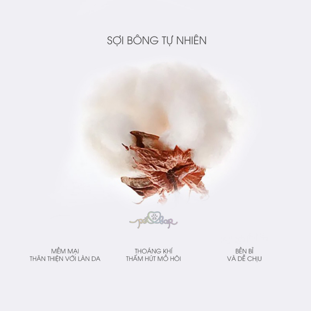 Tất cho thú cưng giúp giữ bàn chân ấm áp và sạch sẽ, chất liệu sợi bông tự nhiên thoát khí chống bí nóng
