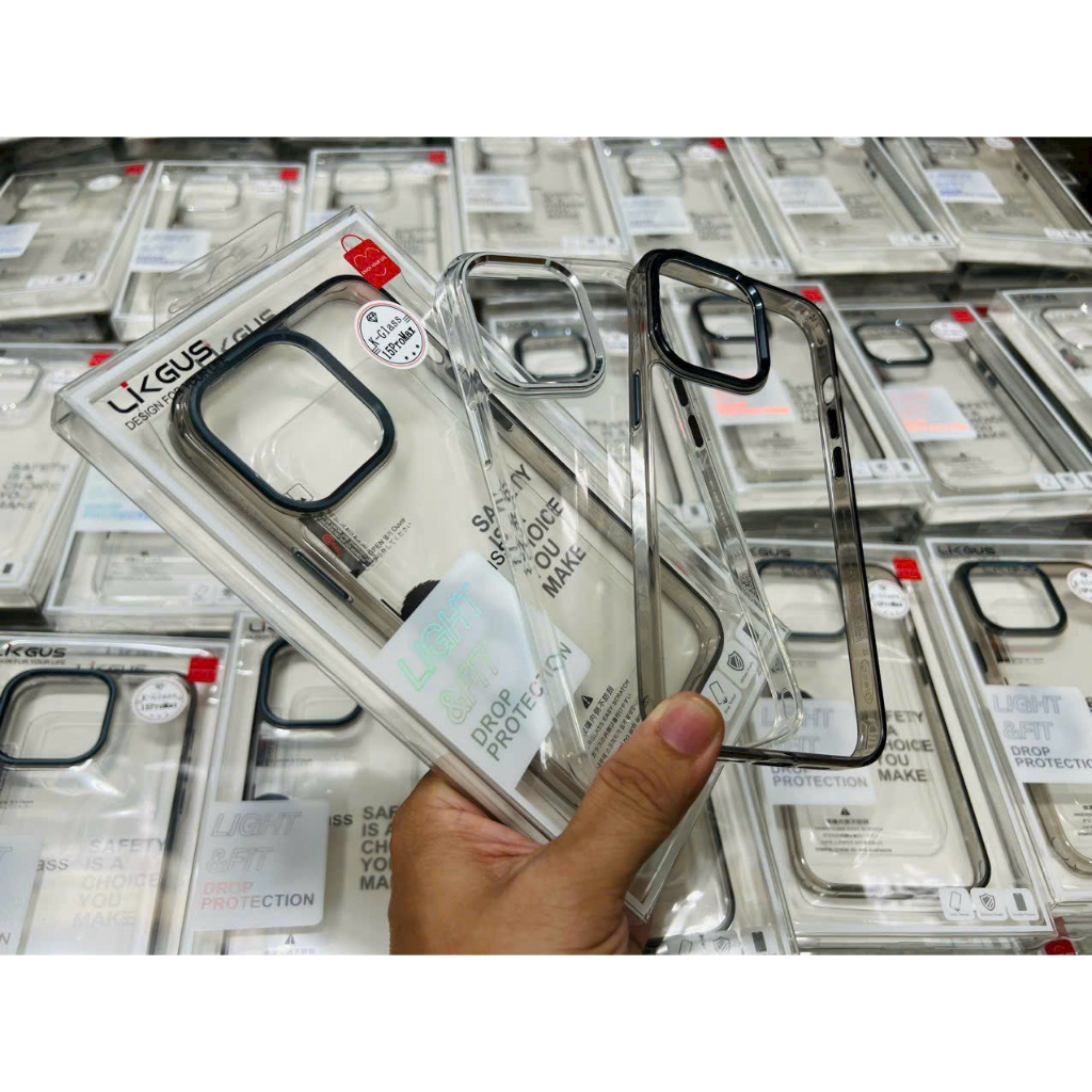 Ốp likgus lưng kính viền màu iphone 15 pro , 15 pro max siêu bảo vệ