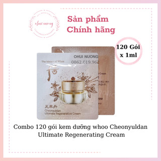 Combo 120 gói kem dưỡng whoo Cheonyuldan Ultimate Regenerating Cream 1ml_OHUINUONG