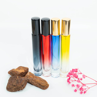 Lọ chiết đựng nước hoa mỹ phẩm thủy tinh 10ml chai tròn màu kín không rò rỉ dạng xịt phun sương
