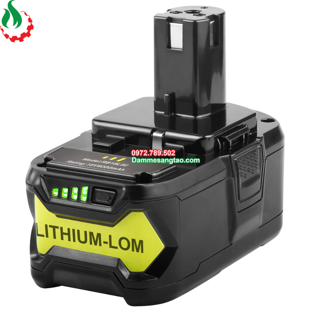 Pin Ryobi 18V Li-ion nhận sạc zin