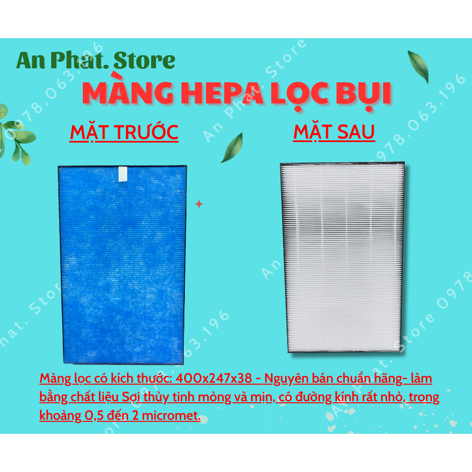 Màng lọc Sharp : KC-Y65, C100, Z65, W65, A70, B70, Y70, KC-700Y, KC-65E, KC-650Y.. Màng lọc cho máy lọc nội địa nhật