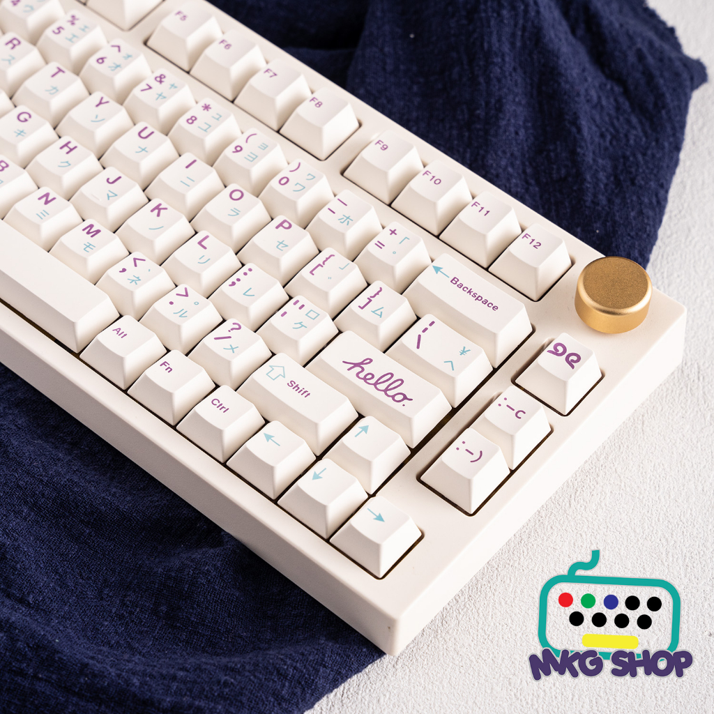 Keycap PBoW nhựa PBT dyesub rẻ đẹp, 140 nút cherry profile