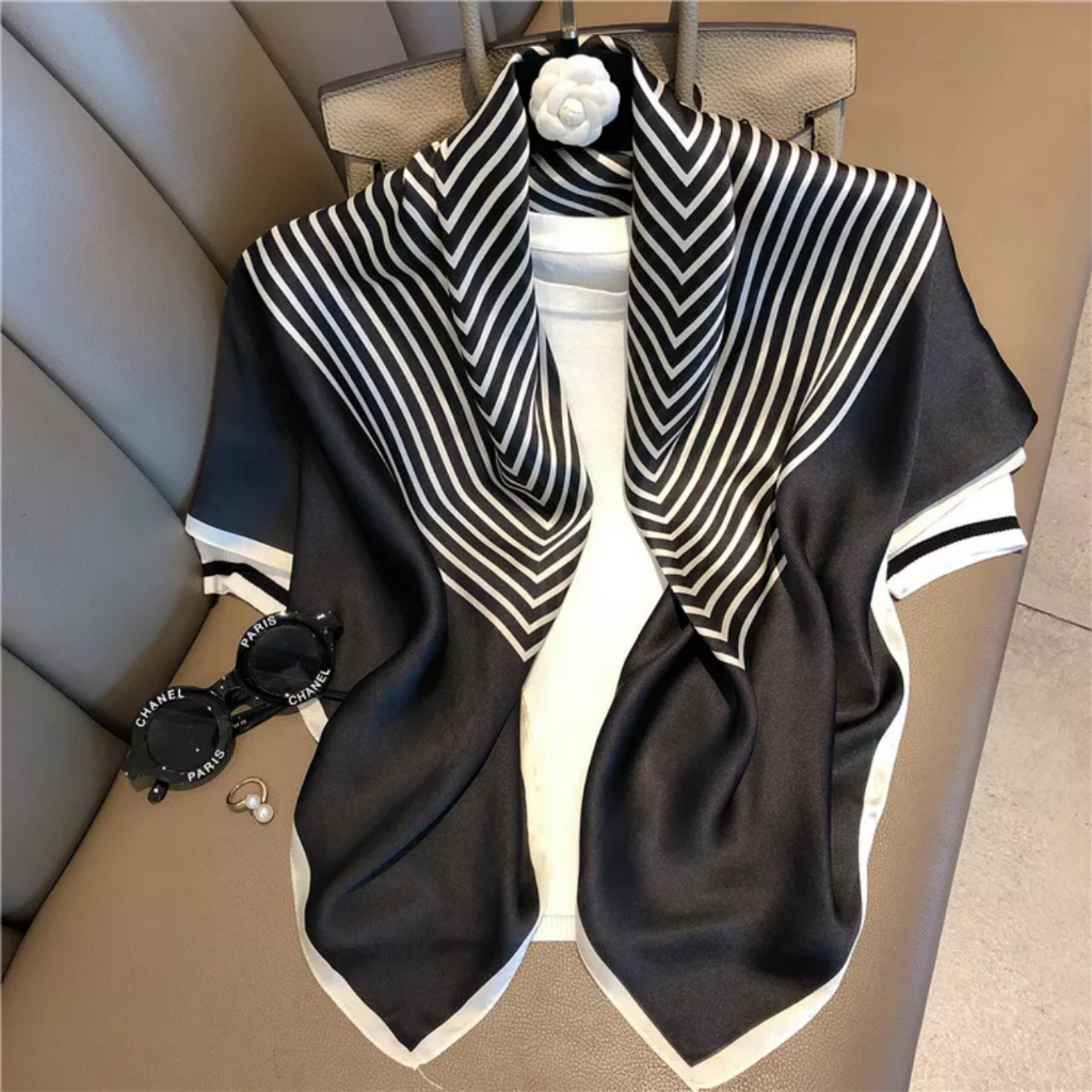 Khăn lụa thời trang cao cấp - khăn choàng áo cỡ 90x90cm