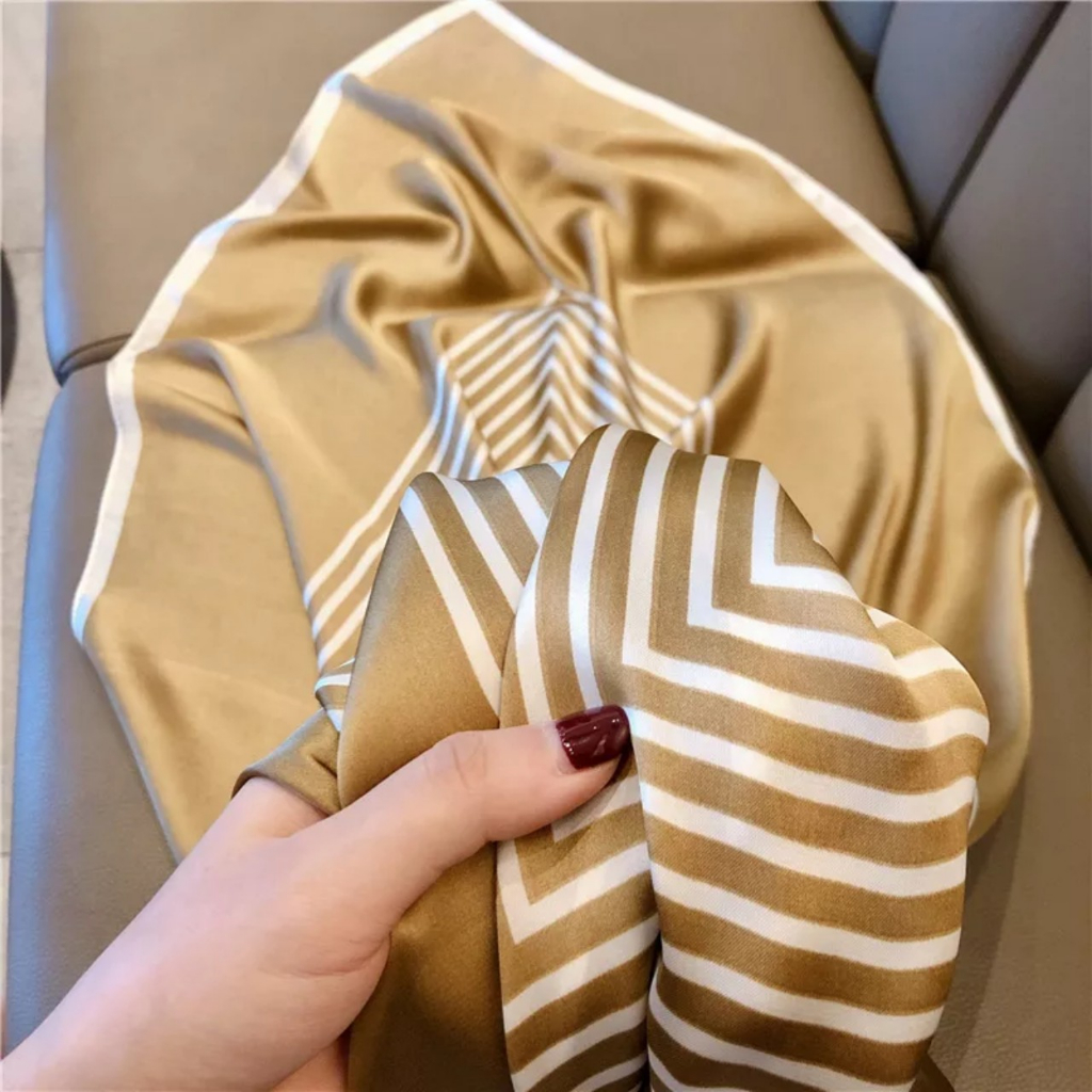 Khăn lụa thời trang cao cấp - khăn choàng áo cỡ 90x90cm