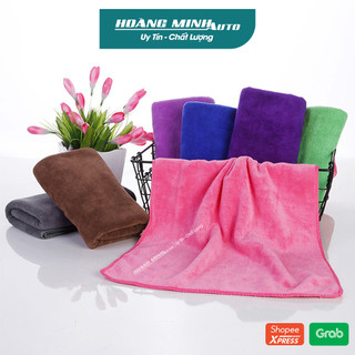 Khăn lau Microfiber dùng để gội đầu, quấn đầu SPA, lau rửa xe ô tô xe máy đa năng