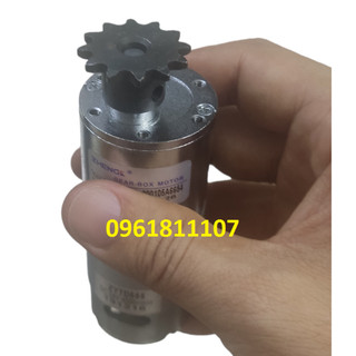 [Nhông kim loại] Motor giảm tốc 12V 555 80 vòng.phút 12v 45 vòng, motor giảm tốc 24V 26 vòng trục