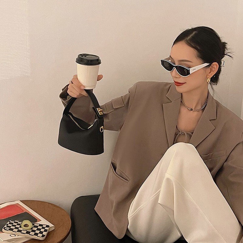 Túi xách cầm tay nữ 2 màu xinh xắn chất da PU mẫu mới mã t102