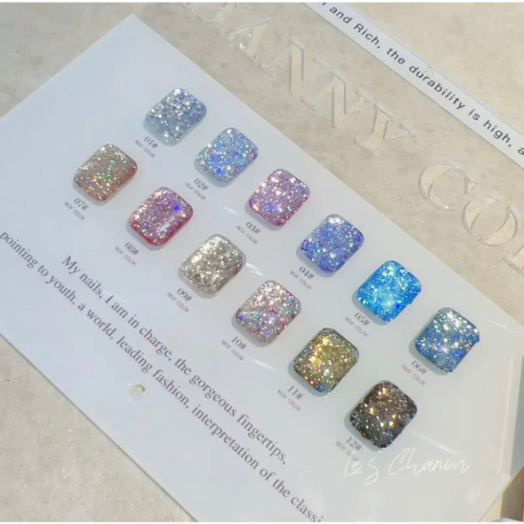 Set nhũ siêu sáng hàng cao cấp Danny Coll 12 màu