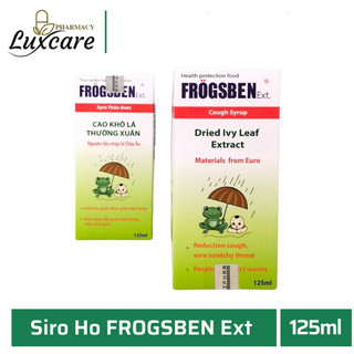 Siro Ho Thảo Dược Frogsben Ext từ lá thường xuân giúp giảm ho, đau rát họng, khản tiếng - Luxcare Pharmacy