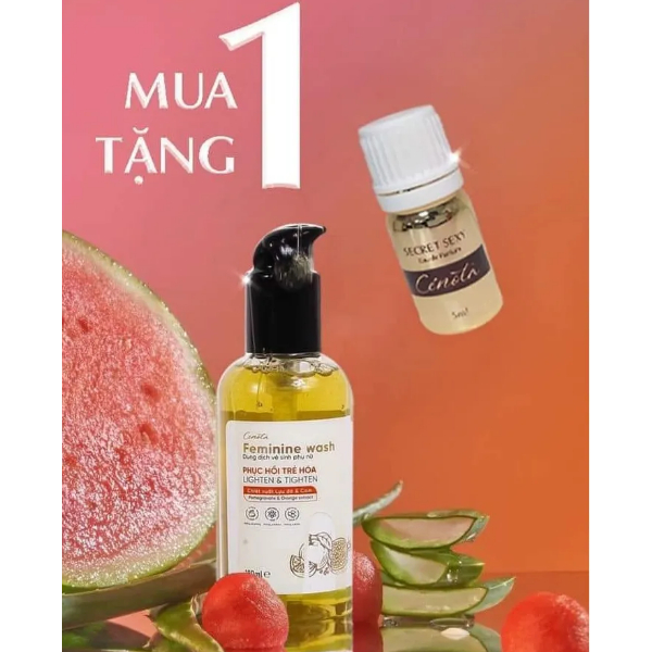 Dung dịch vệ sinh phụ nữ Cenota 180ml TẶNG KÈM Nước hoa vùng kín Cenota SC200