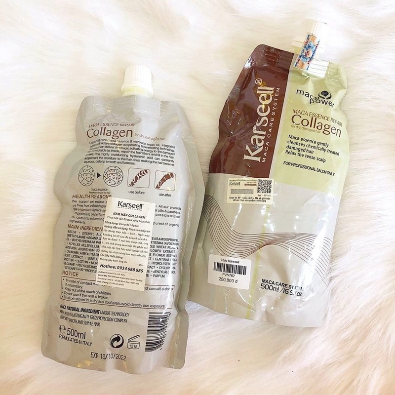 [ Hàng Rẻ Loại 1 ] Kem ủ tóc Karseell Maca Power Collagen 500ml