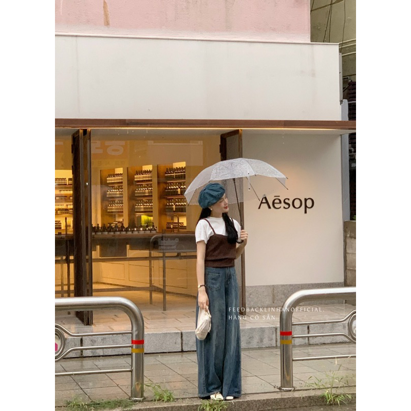 Quần jeans suông túi trước I Miss Linene 5176 🇰🇷