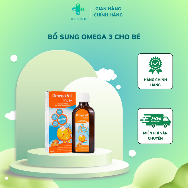 Omega Vit Plus bổ sung Omega 3 cho bé (Hộp 100ml)