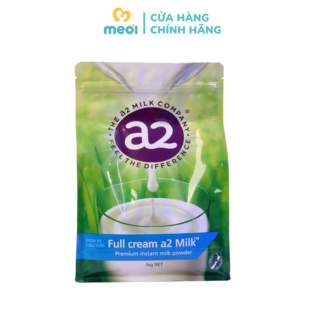 Sữa A2 nguyên kem (full cream), sữa tươi dạng bột nguyên kem 1kg