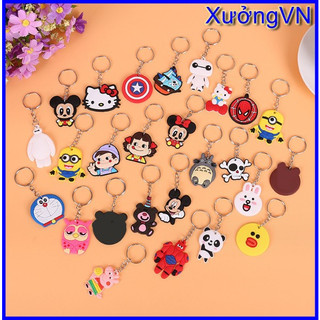 Móc khoá cao su hoạt hình, siêu nhân Cute