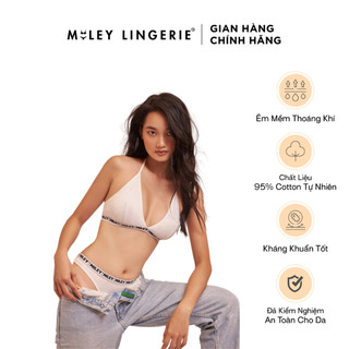 Áo Ngực Thể Thao Nữ Không Gọng Cổ Chữ V Melange Active Miley Lingerie Màu Trắng Kem BRM14012