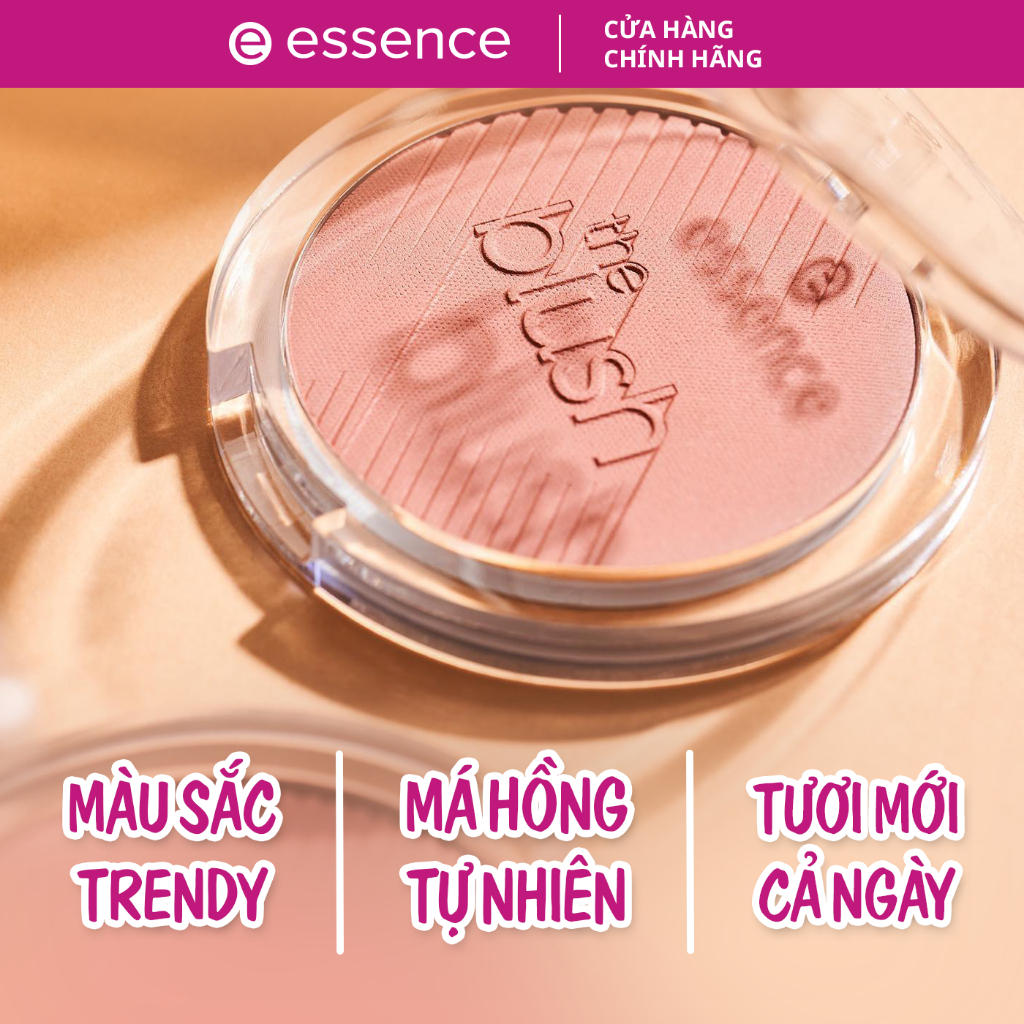 Phấn má hồng 4 màu Essence The Blush hạt nhẹ mịn dễ bám lớp trang điểm tự nhiên 5g
