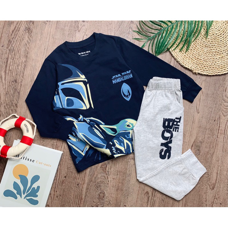 Bộ cotton bé trai hãnh Osh siêu đẹp cho bé trai từ 4-14y