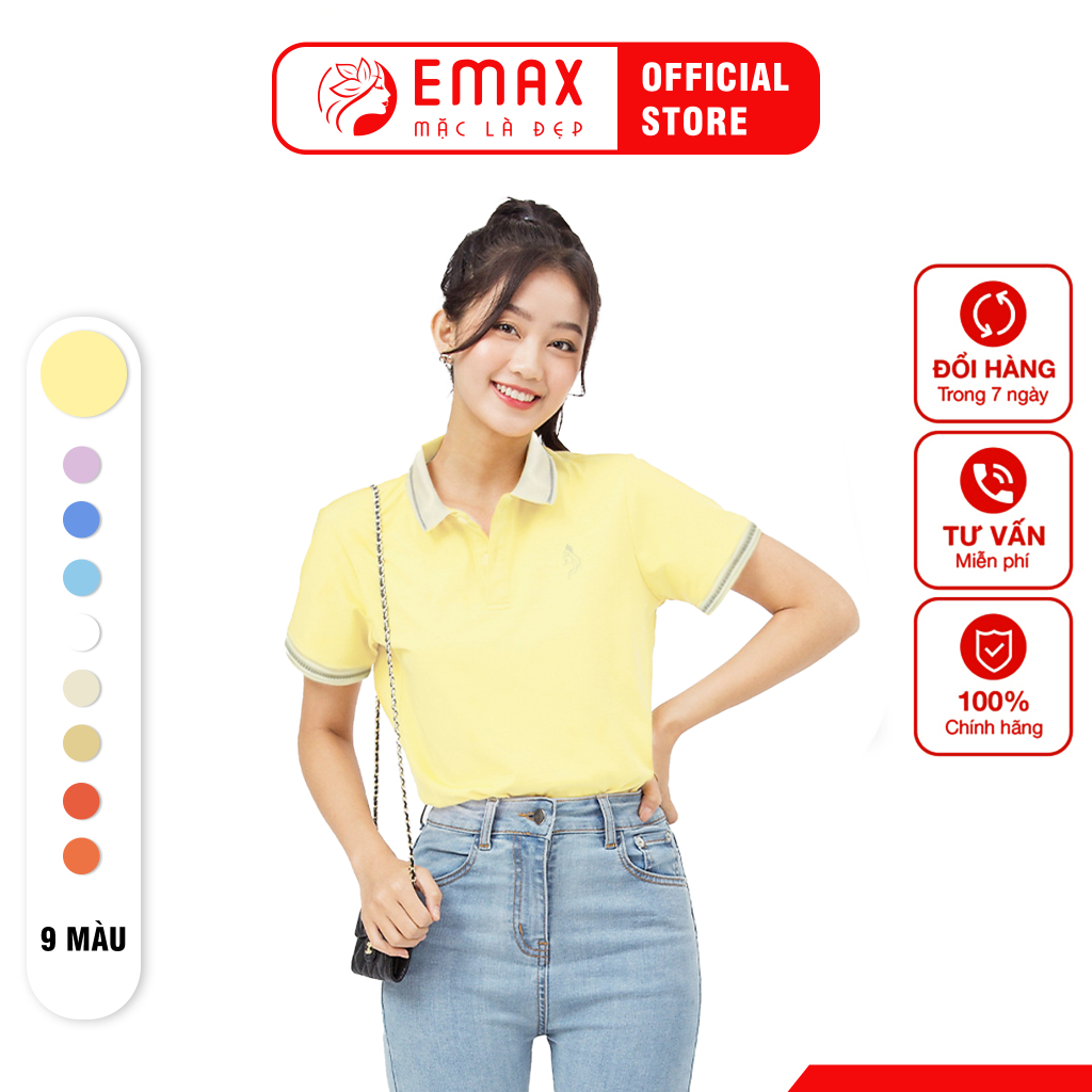 Áo Polo nữ cotton cá sấu Emax thanh lịch